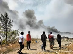 Sunog sa Navotas Landfill, isang Linggo na