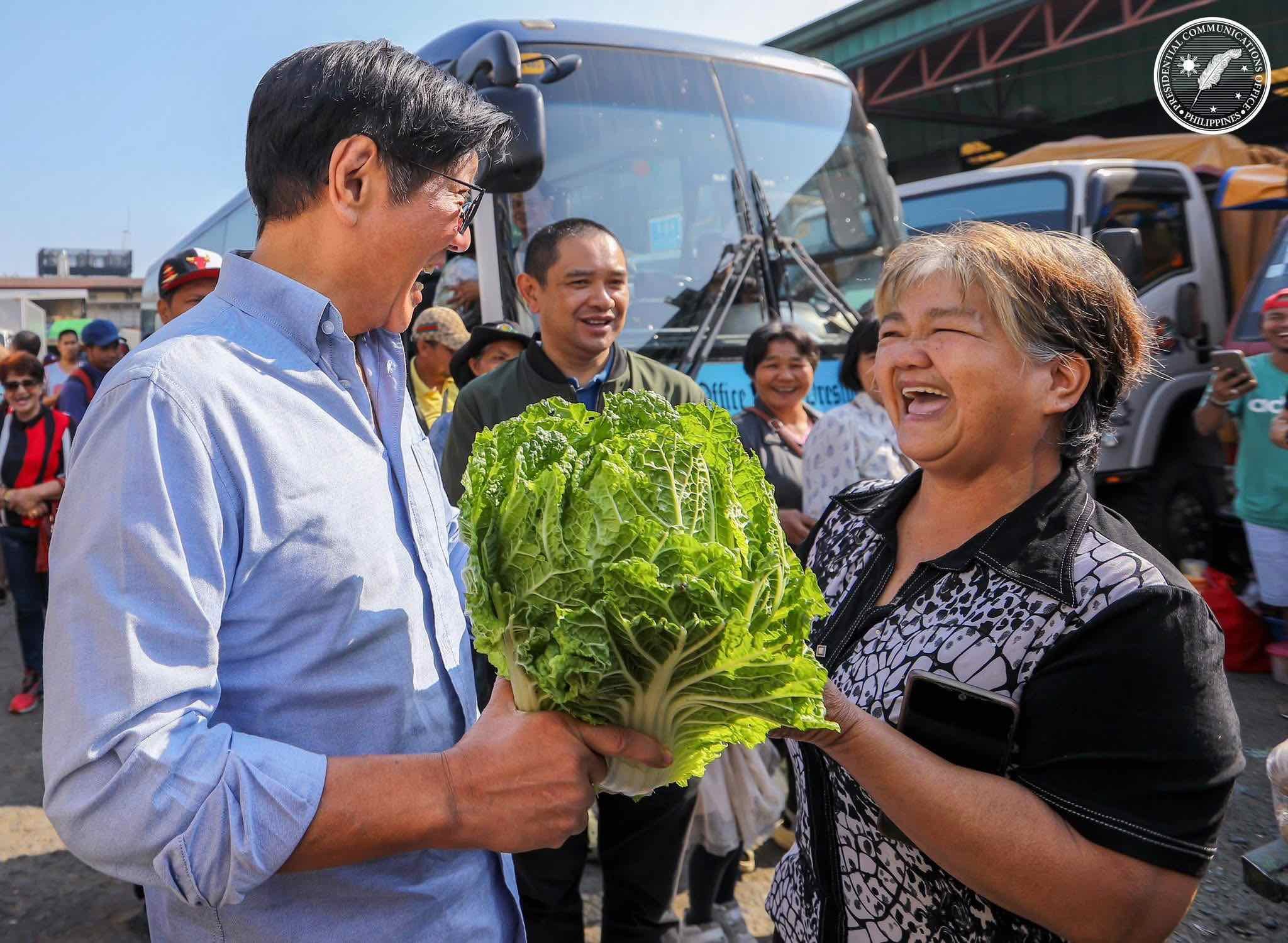 PBBM, bumisita sa Benguet upang mag-inspeksyon sa bagsakan ng gulay
