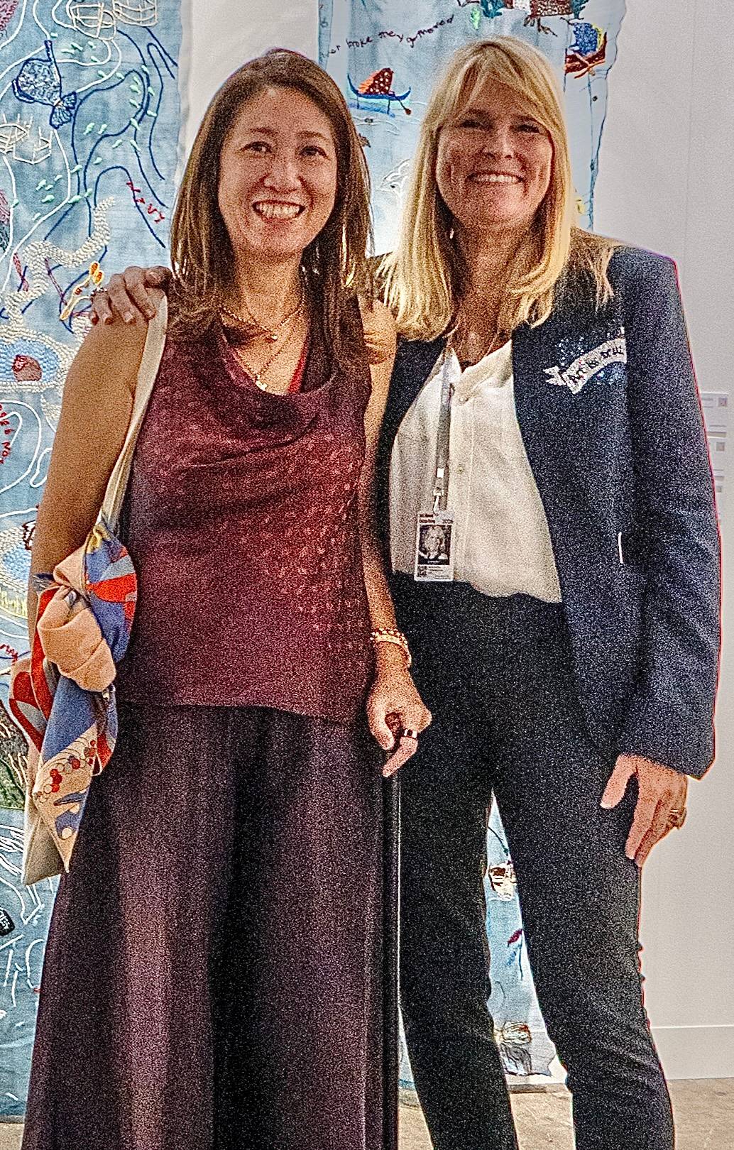 THE artist with Katie de Tilly, 10 Chancery Lane Gallery owner.