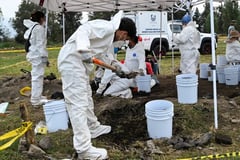 Bone fragments found in lake