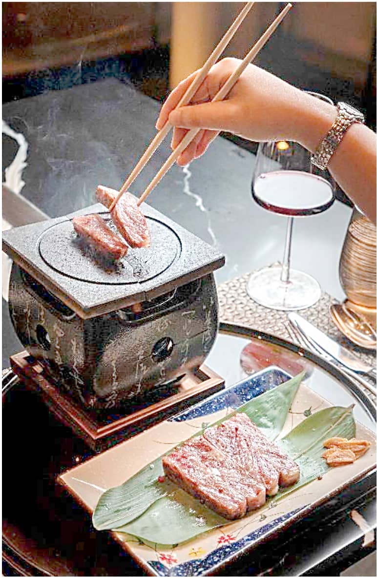 THE grill menu introduces kushiyaki and ishiyaki selections, offering a broader take on Japanese dining in Manila.