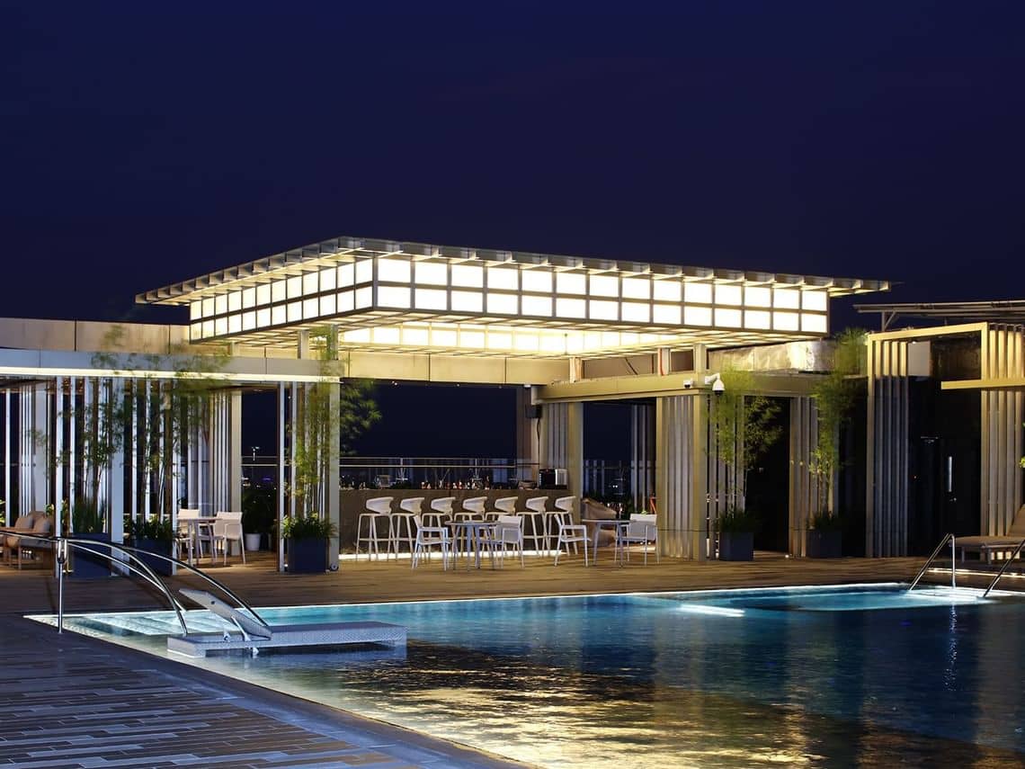 ESCAPE the summer heat at Sora rooftop bar.