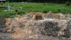 Remains of 50 babies, 6 adults found at cemetery