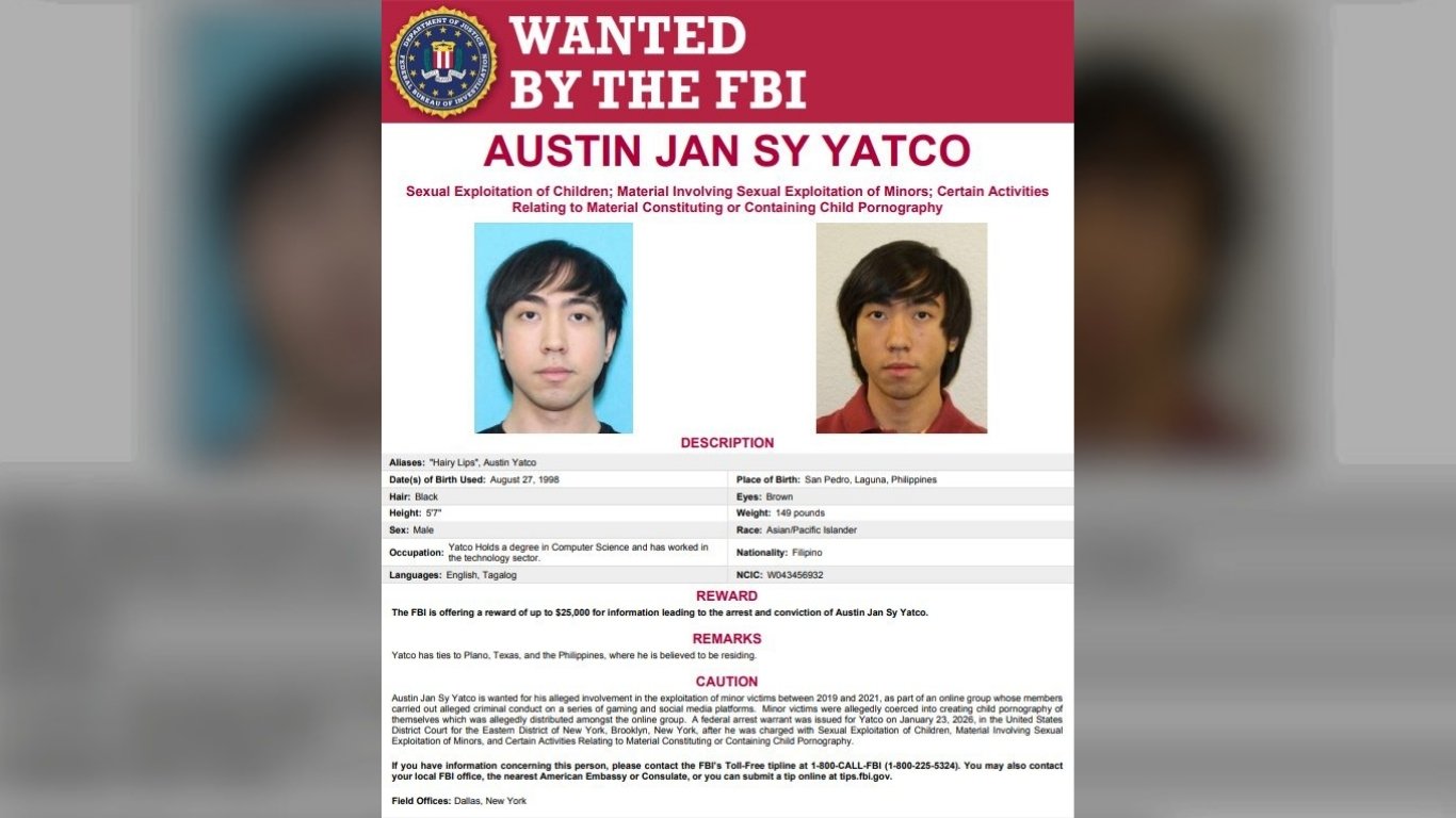 FBI offers $25K bounty for Pinoy suspect