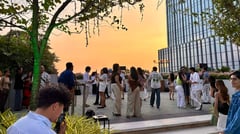 TLI Radio holds sunset party at Solaire North