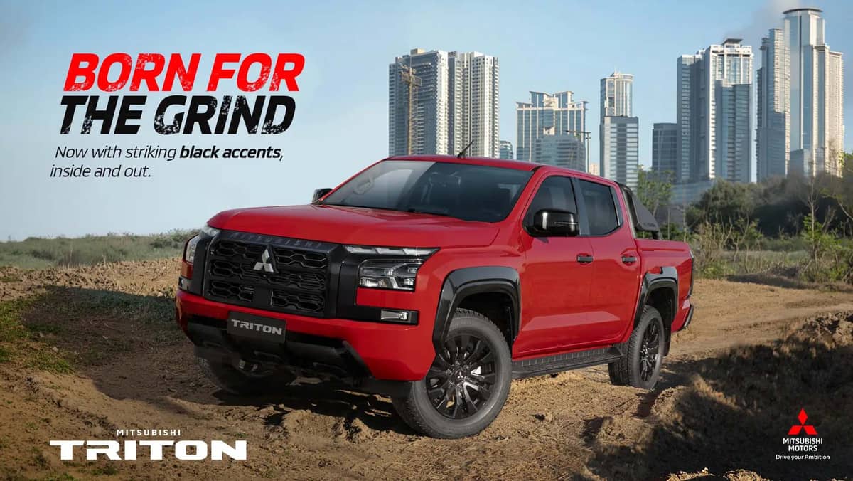 RED Triton carries black accents across the grille, wheels and trim as part of the updated look applied to the lineup.