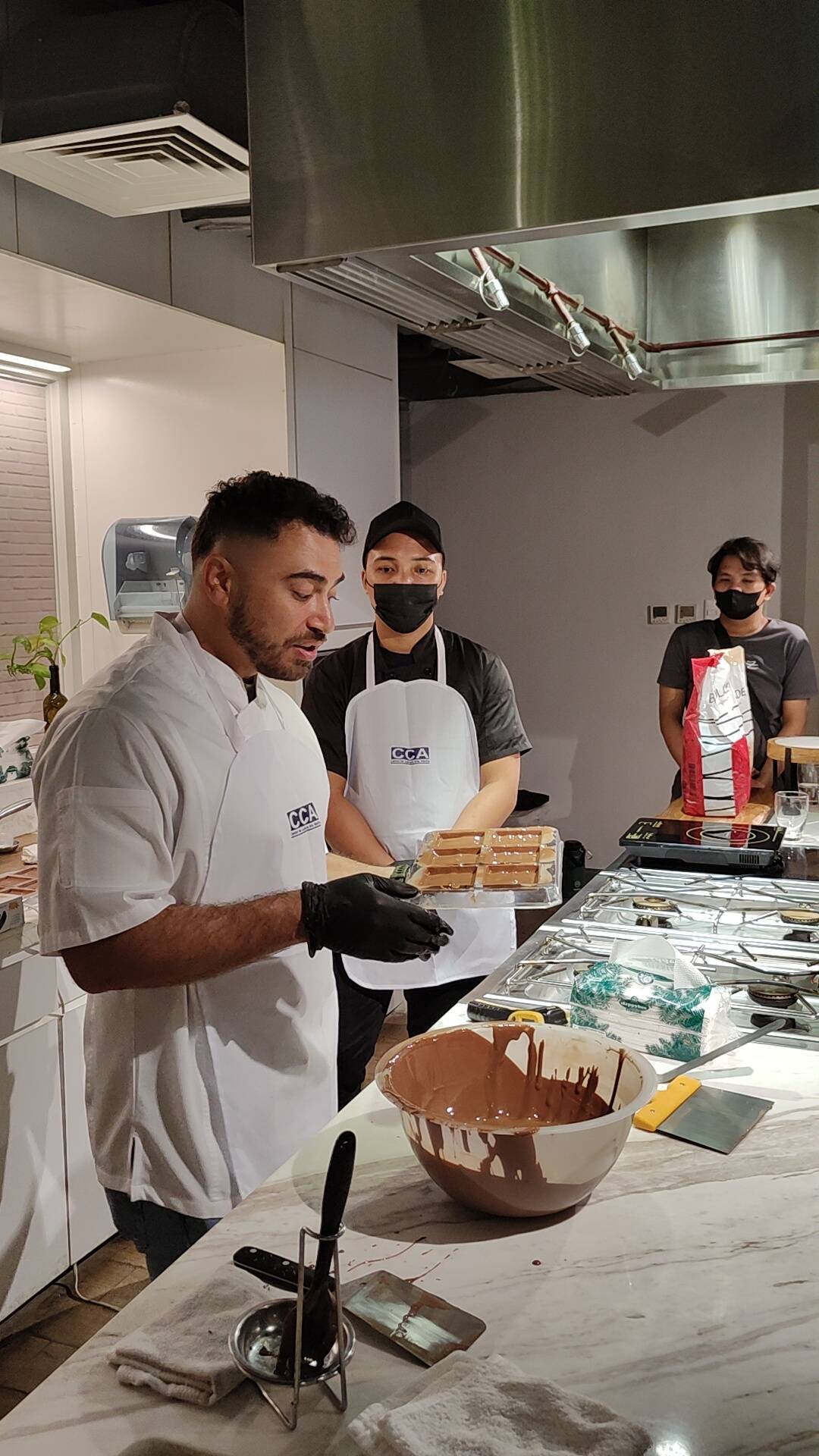 TEACHING others how to work with chocolate is something Valdes enjoys, to encourage young people to explore the space further and experiment with flavors.