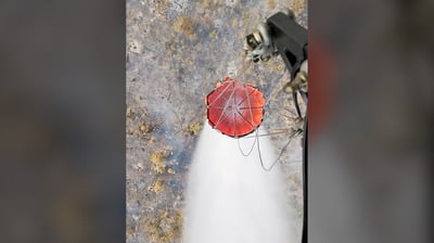 Air Force mobilizes Black Hawk to battle forest fire
