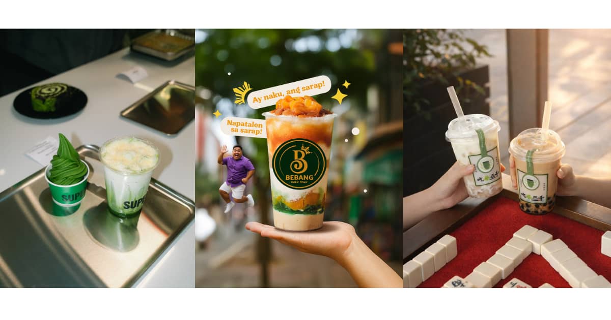 Cool down and recharge with refreshing treats, from milk tea to halo-halo favorites, perfect for a well-earned break in your maxed-out summer.