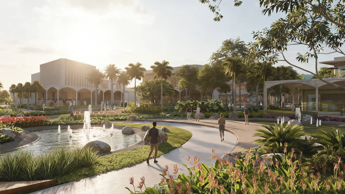 3D render of the Central project of Villa Escudero Plantation and Resort