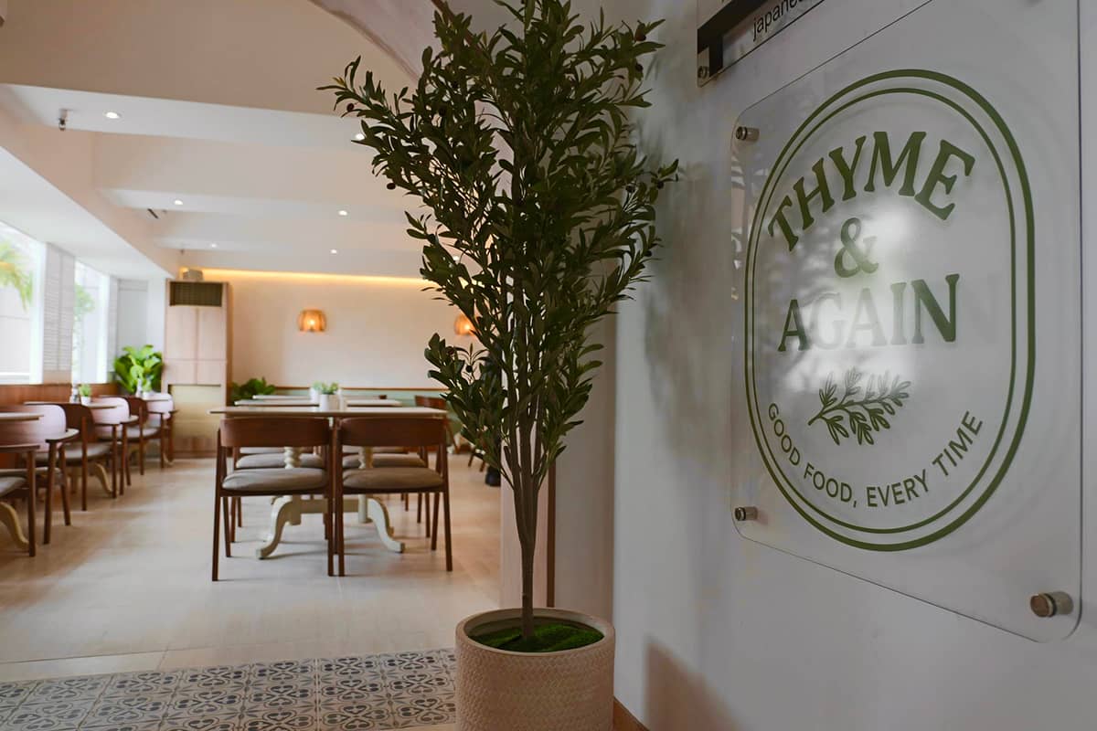 THYME & Again specializes in Mediterranean food with a Filipino feel.