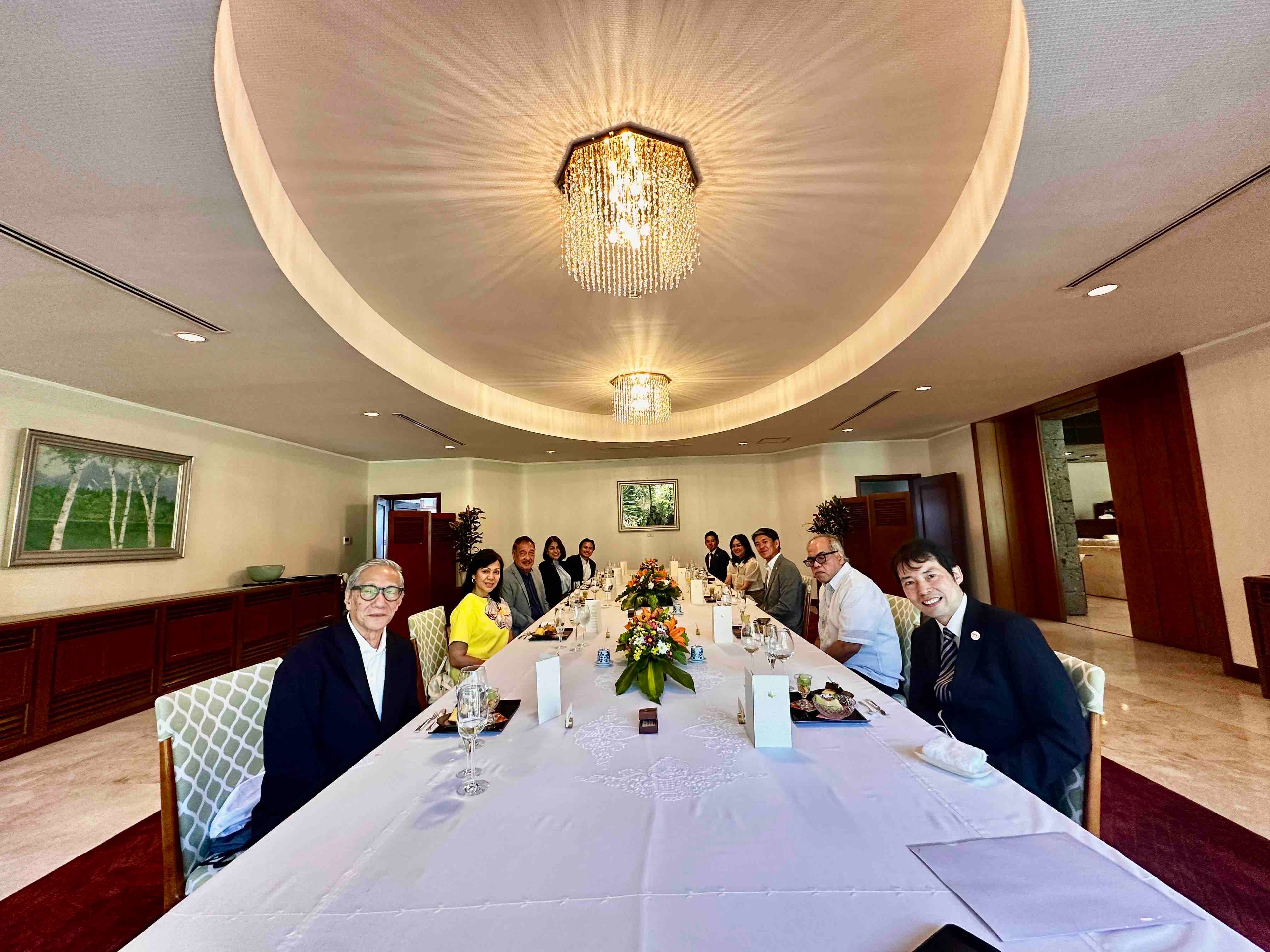 JAPAN Embassy officials hosting a lunch meeting with DAILY TRIBUNE executives and editors.