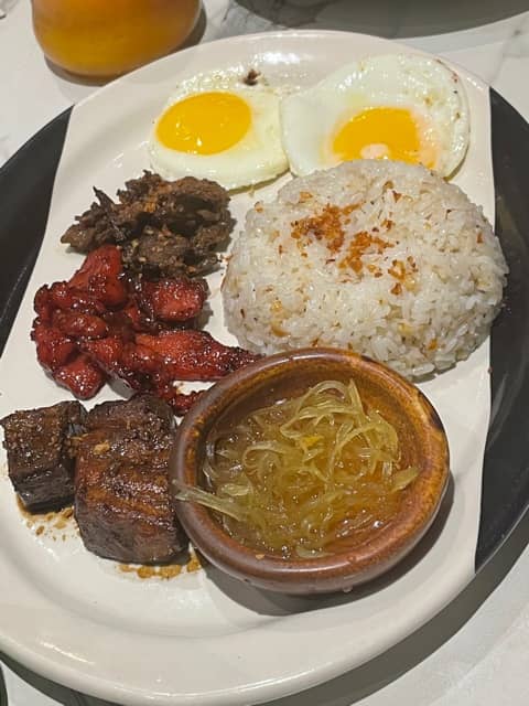 THREE-meat silog.