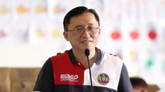 Go presses fire safety, visits victims