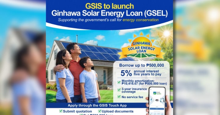 GSIS Solar Program loan applications reach P5.67 billion
