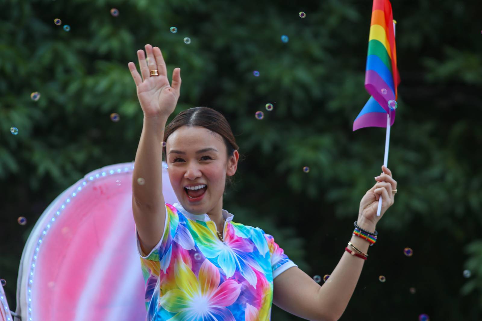Members of the LGBTQI+ community, allies, and Manila City Government officials march from South Road to Remedios Circle during Manila Summer Pride 2026 on Saturday, 25 April. The event highlights local anti-discrimination ordinances and the community’s contributions to arts, culture, and society.