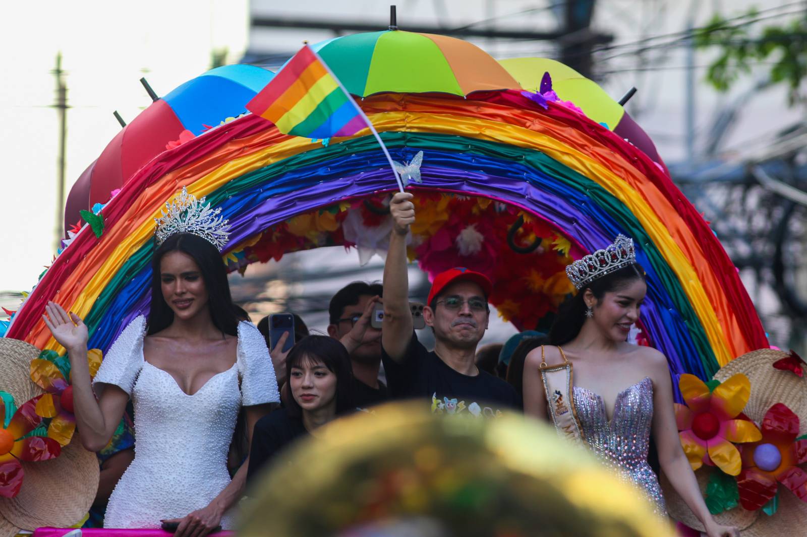 Members of the LGBTQI+ community, allies, and Manila City Government officials march from South Road to Remedios Circle during Manila Summer Pride 2026 on Saturday, 25 April. The event highlights local anti-discrimination ordinances and the community’s contributions to arts, culture, and society.