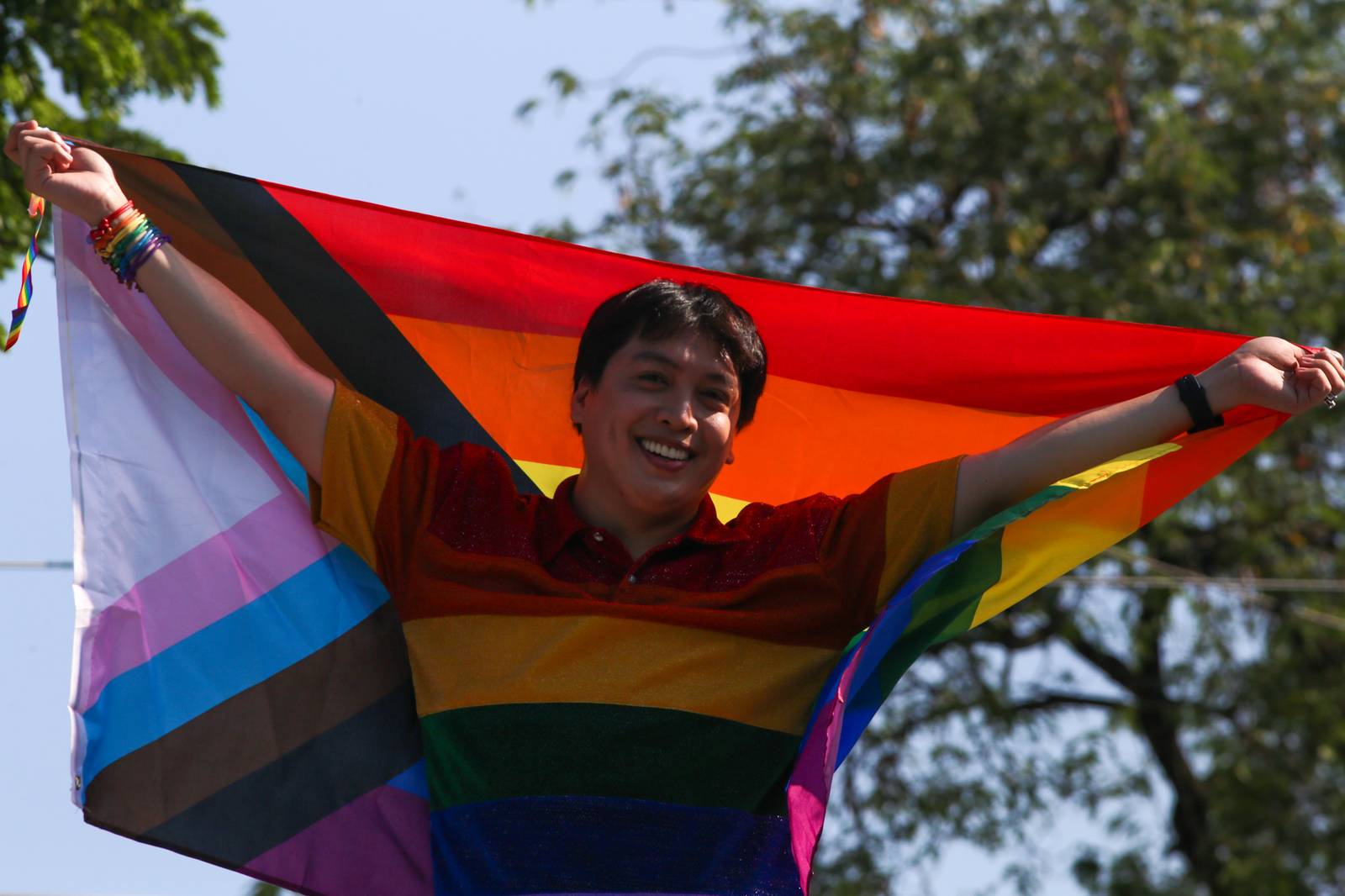 Members of the LGBTQI+ community, allies, and Manila City Government officials march from South Road to Remedios Circle during Manila Summer Pride 2026 on Saturday, 25 April. The event highlights local anti-discrimination ordinances and the community’s contributions to arts, culture, and society.