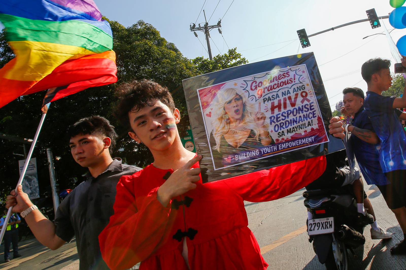 Members of the LGBTQI+ community, allies, and Manila City Government officials march from South Road to Remedios Circle during Manila Summer Pride 2026 on Saturday, 25 April. The event highlights local anti-discrimination ordinances and the community’s contributions to arts, culture, and society.