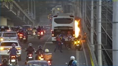 EDSA-Ortigas flyover closes after tourist bus fire