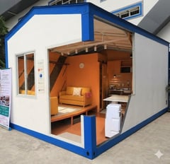 Plastic house for informal settlers