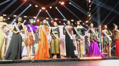 2026 Miss Universe Phl finalists and advocates at centerstage