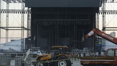 Technician dies installing stage of Shakira concert