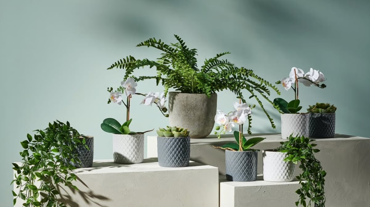 POTS and plants.