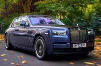 A ROLLS Royce Phantom, like the one recently auctioned off by the Bureau of Customs and purchased by Purefoods Corporation, cruises down the road.