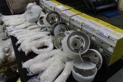Shabu hidden in LED spotlights seized at NAIA