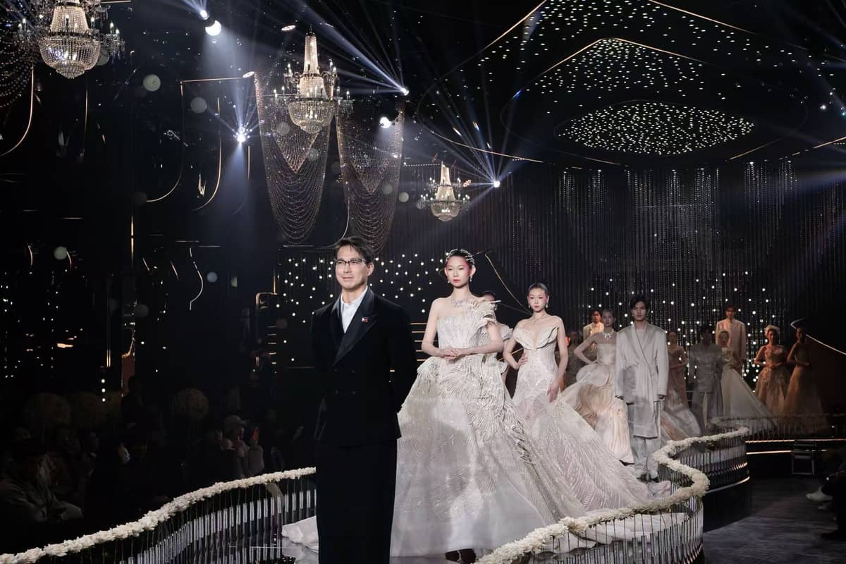 DESIGNER Francis Libiran and his bridal collection.