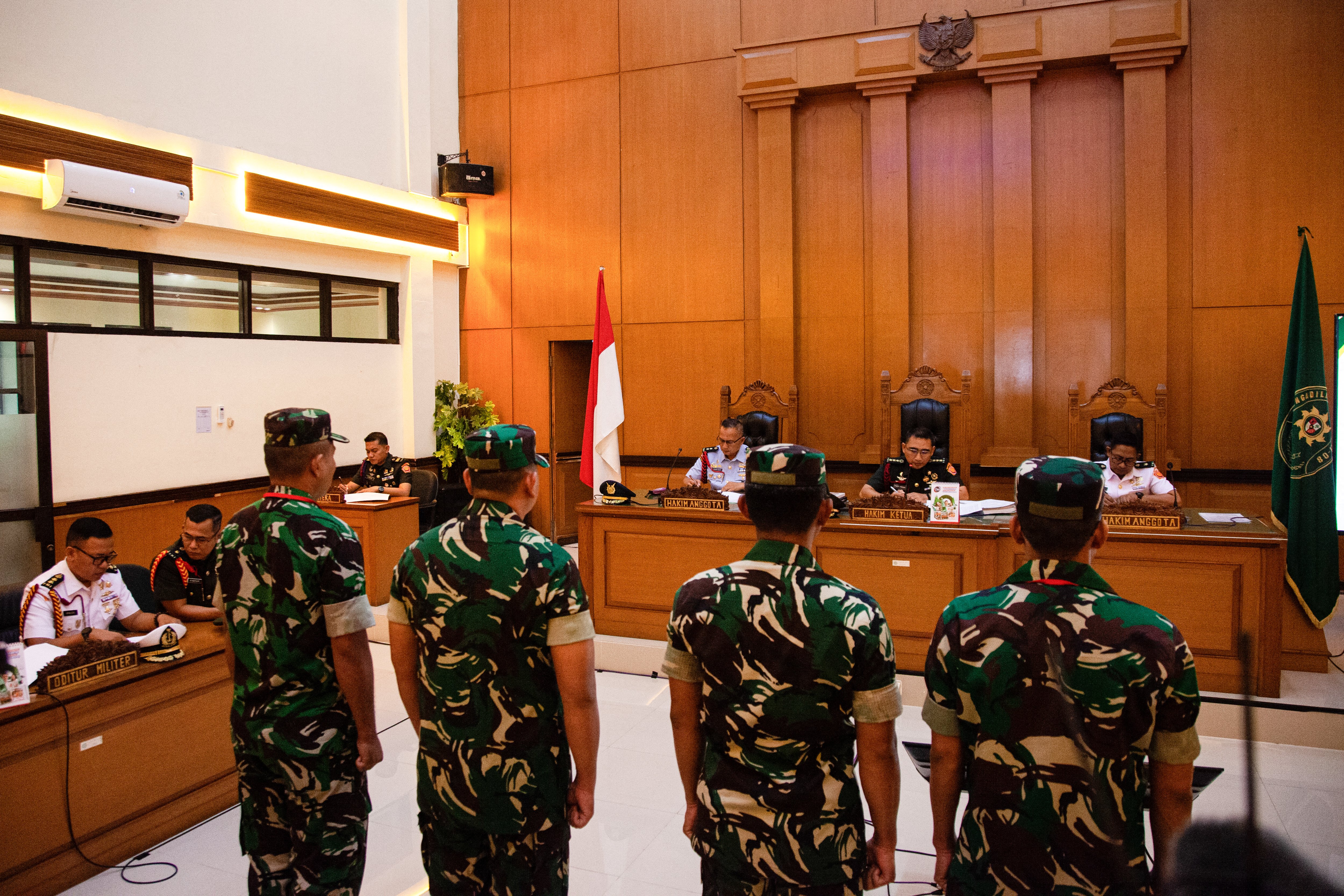 Military court tries soldiers who threw acid on activist
