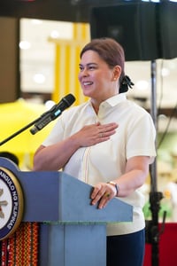 VP Sara greets INC on 112th anniversary