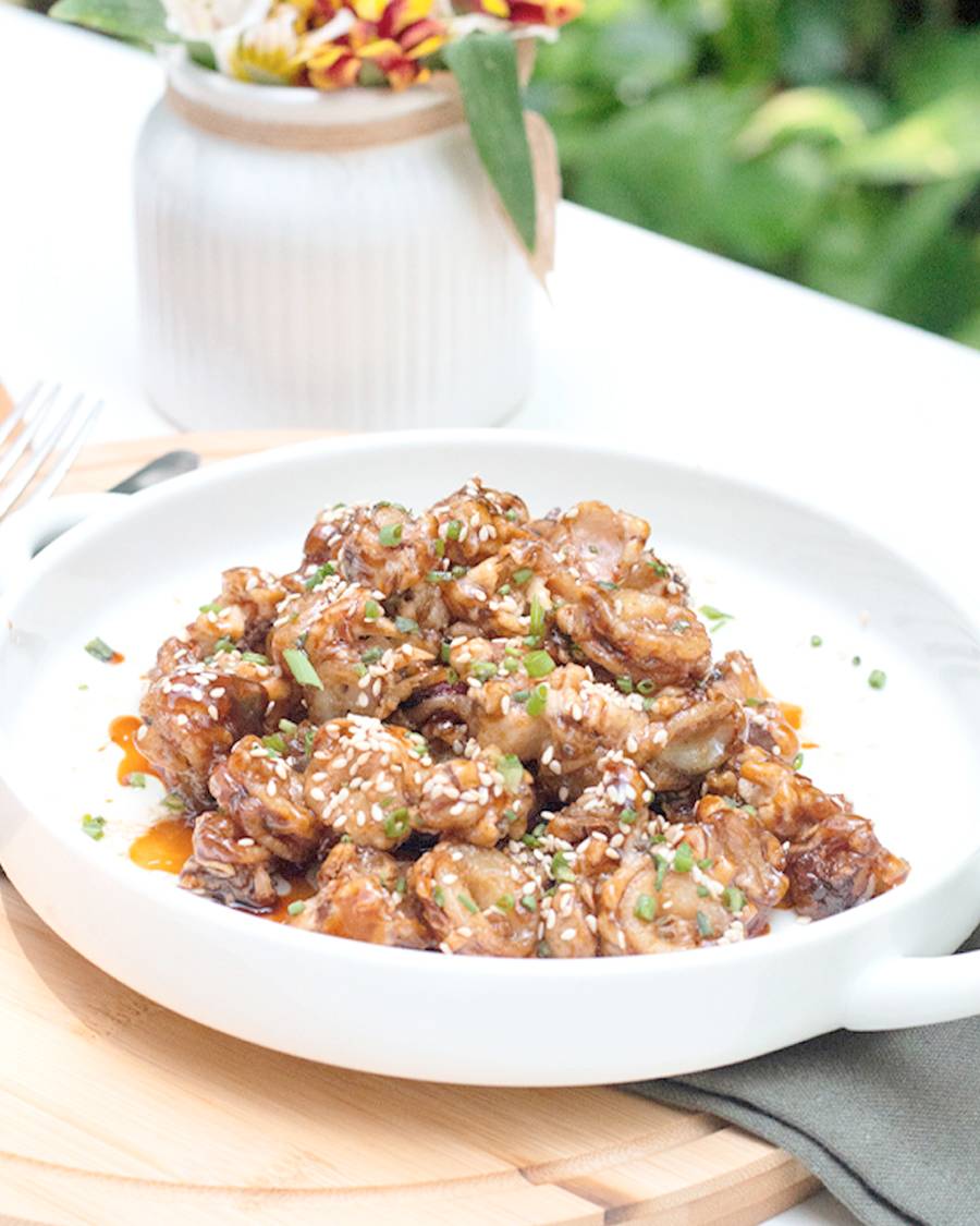 CARAMELIZED squid.