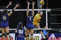 NICOLE Pelaez and the UST Junior Tigresses hang tough down the stretch to eke out a 25-22, 19-25, 17-25, 25-19, 15-11 win over the NUNS Lady Bullpups in the semifinals of the SGVIL Rising Stars Cup Division 1 on Thursday.
