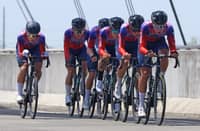 SEOUL Cycling Team negotiates the new Sacobia bridge inside the New Clark City on its way to winning the Stage 2 team time trial of the MPTC Tour of Luzon 2026 presented by the PSC in Capas, Tarlac on Thursday.