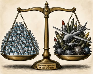 Cost of war equals aid for more than 87-M people
