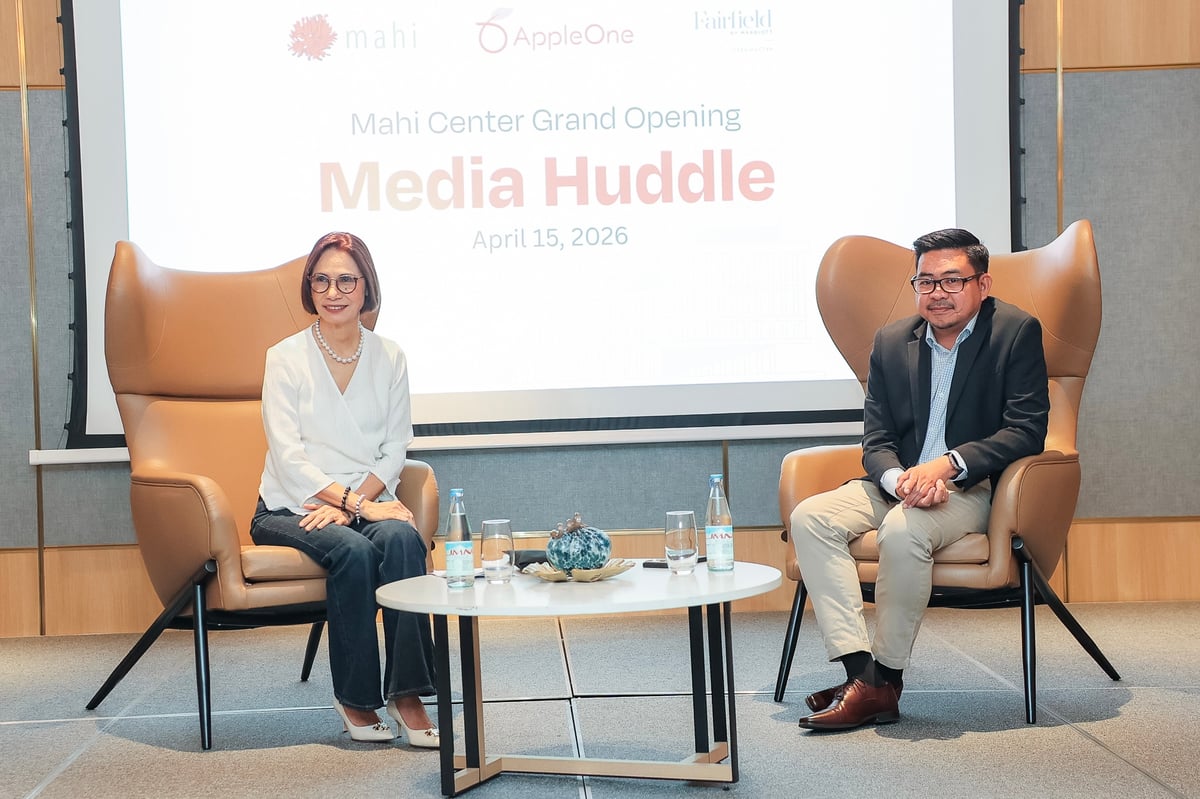 Leif Bajarias, AppleOne Group EVP for Finance and Operations; and Dottie Würgler, Multi-Property general manager of Sheraton Cebu Mactan Resort & Fairfield by Marriott Cebu Mactan.