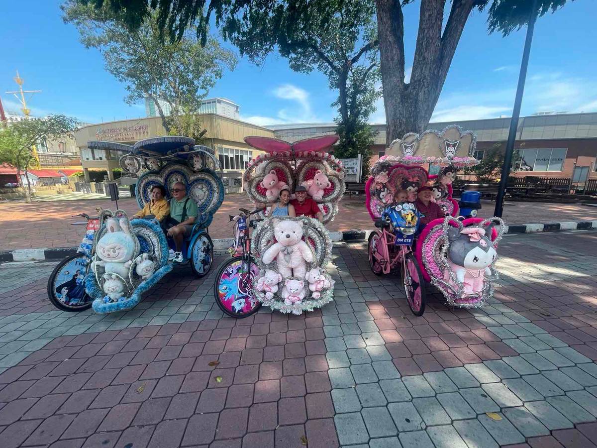 Colorful trishaws.