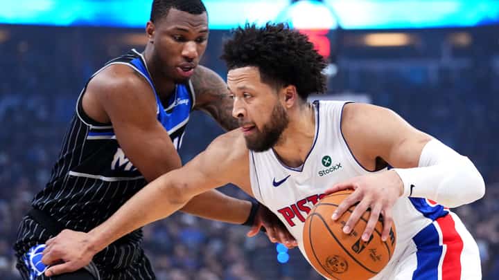 Cade Cunningham fires 32 points and grabs 10 rebounds as the Detroit Pistons score a 93-79 win over the Orlando Magic to force a Game 7 in the NBA playoffs.