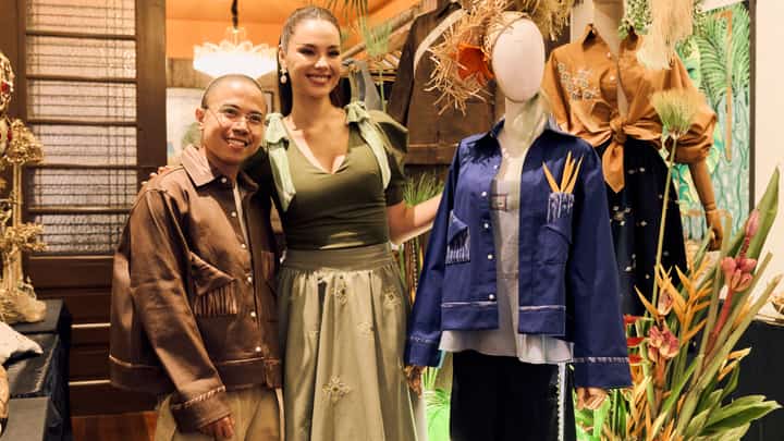 NIñOFRANCO creative director Wilson Limon and Catriona Gray.