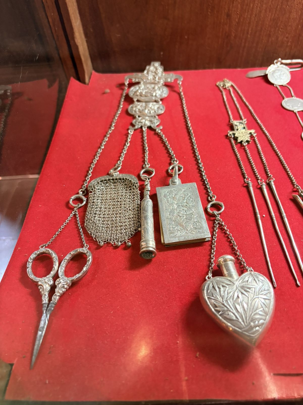 At Villa Escudero, a collection of Philippine historical pieces is on display, including a chatelaine — a Victorian-era waist accessory used to carry small essentials.