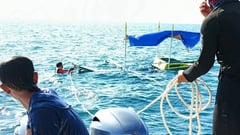 Nine rescued from half-submerged motor banca in Occidental Mindoro