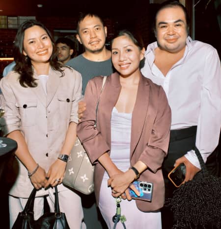 Ikoniq Construction and Development Corporation design partner–interior designer Lauren Francesca (Laudico) Lachica, PIID, Gian Daus, Jillianne Gomez and Pat Caunan.