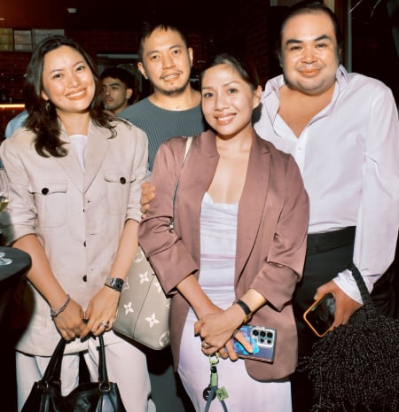 Ikoniq Construction and Development Corporation design partner–interior designer Lauren Francesca (Laudico) Lachica, PIID, Gian Daus, Jillianne Gomez and Pat Caunan.