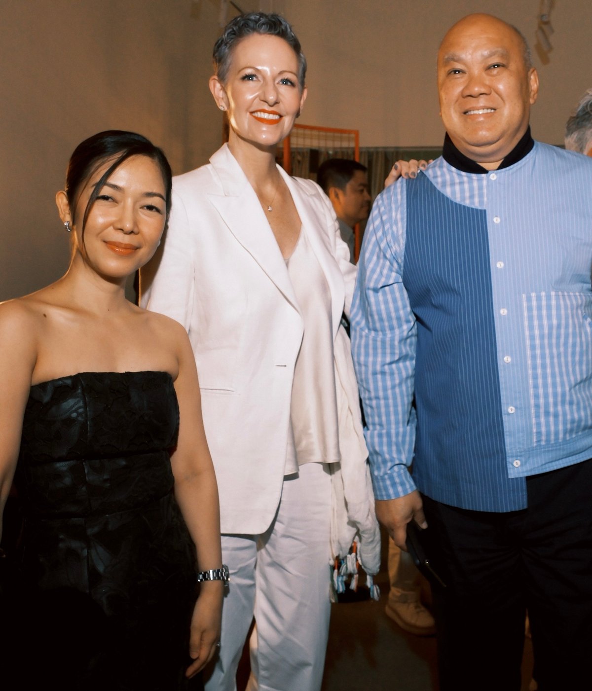Dexterton Corporation vice president for strategic sales and business development Mary Ann Rabonza, Elena Aquino, and AyalaLand Hotels and Resorts Corp. president and CEO George Aquino.
