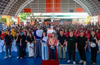 AT the covered court of Barangay Poblacion, Muntinlupa City.