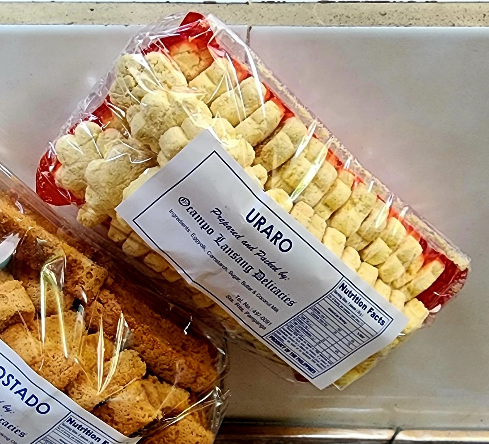 A PACK of uraro cookies from Santa Rita, Pampanga.