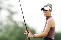 NELLY Korda cards a sizzling 67 to post a three-shot lead entering the final round of the LPGA Riviera Maya Open in Mexico.