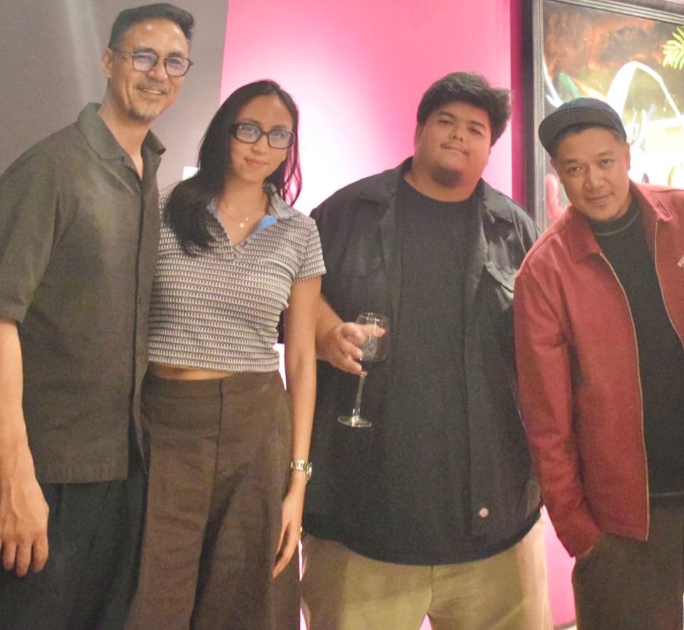 Ram and Alana Jorge, Geremy Samala with Jigger Cruz.